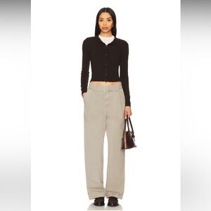 Anthropologie Agolde Deryn Wide Leg Pant in Gravel 27”